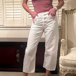 Nili Lotan high-waist white jeans XS-S